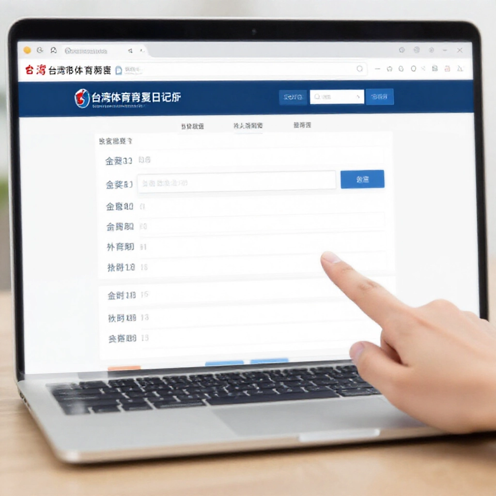 User logging into Taiwan Sports Lottery member center on laptop highlighting sixteen digit virtual account field clean web design finger cursor pointing professional atmosphere